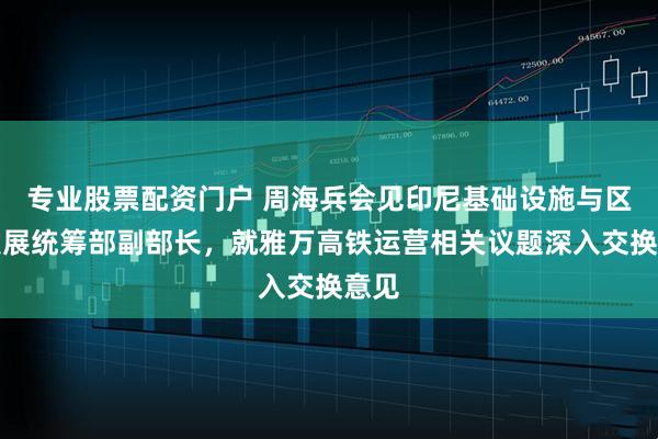 专业股票配资门户 周海兵会见印尼基础设施与区域发展统筹部副部长，就雅万高铁运营相关议题深入交换意见